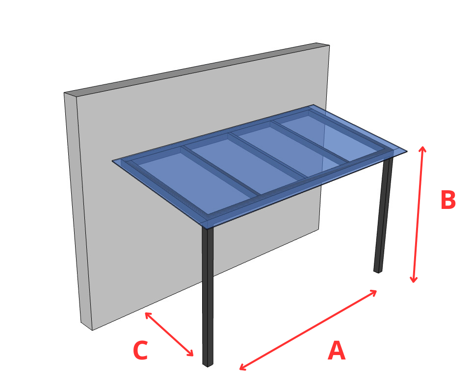 Rögzített pergola